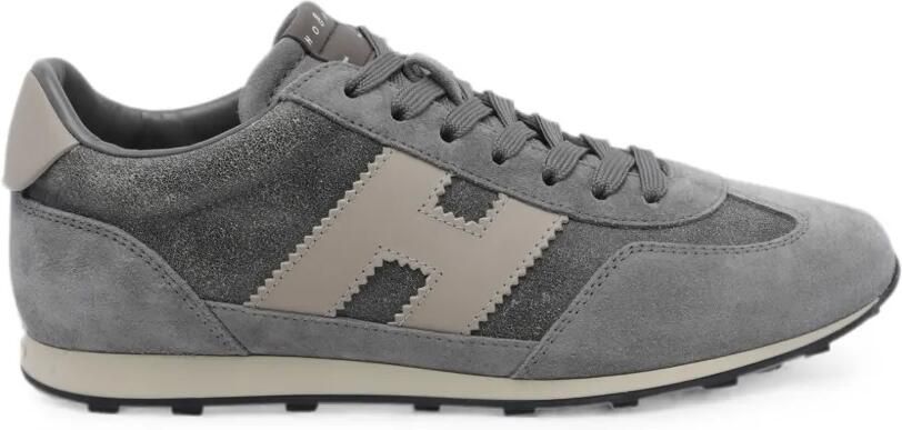 Hogan Athletic sneakers met logopatch Grijs