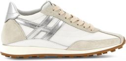 Hogan Athletic sneakers met metallic logo Wit