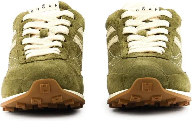 Hogan Athletic suède sneakers Groen - Foto 4