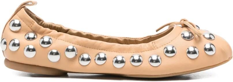 Hogan Ballerina's met studs Beige