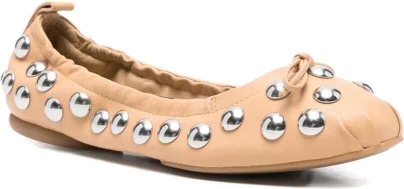 Hogan Ballerina's met studs Beige - Foto 2