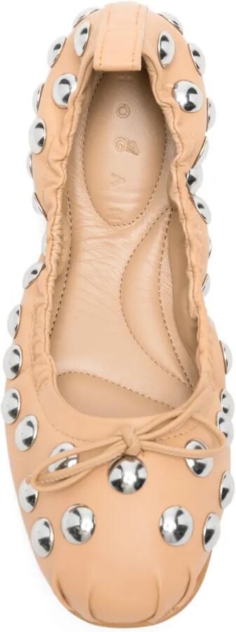 Hogan Ballerina's met studs Beige - Foto 3