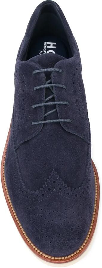 Hogan Brogues met rubberen zool Blauw - Foto 3