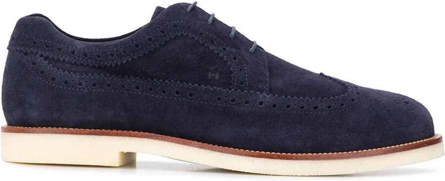 Hogan Brogues met rubberen zool Blauw