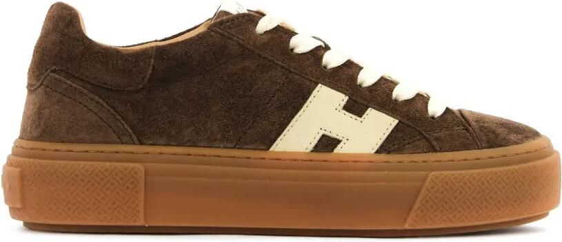 Hogan Bruine Crosswind sneakers