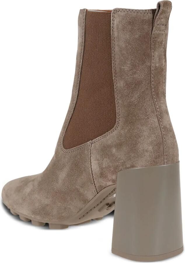 Hogan Chelsea laarzen met blokhak Beige - Foto 2