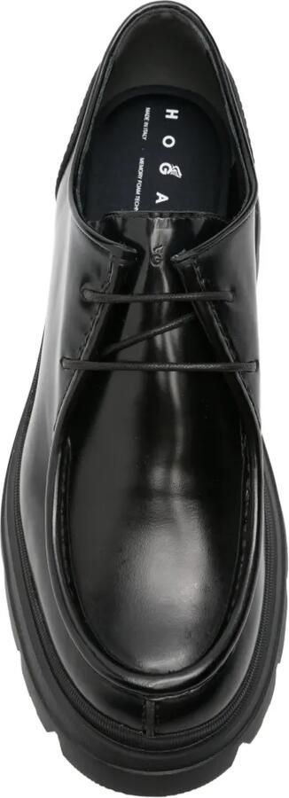 Hogan chunky leather Derby shoes Zwart - Foto 4