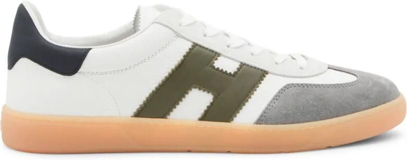 Hogan Cool leren sneakers met logo-applicatie Wit
