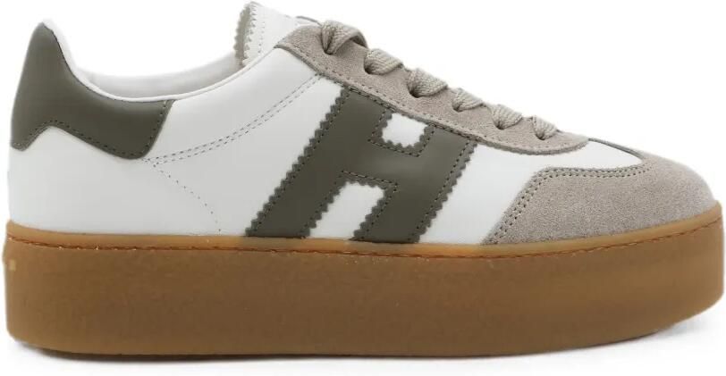Hogan Cool low-top sneakers met platform Wit