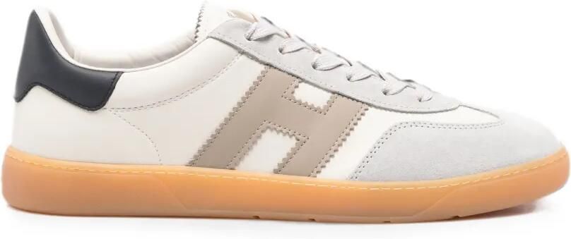 Hogan Cool sneakers met suède vlakken Beige