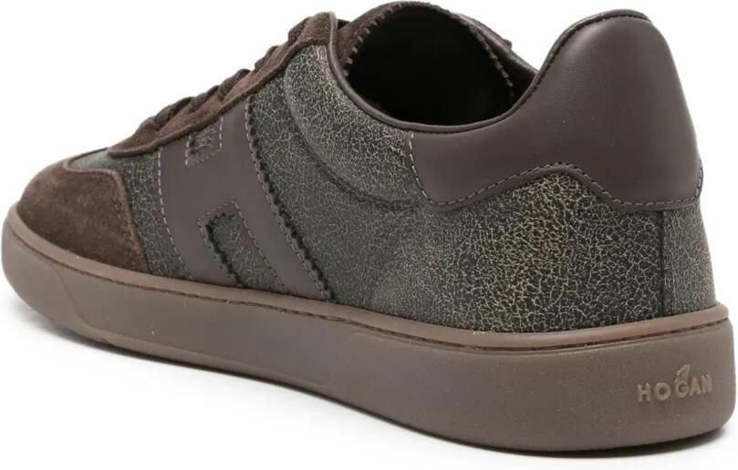 Hogan Cool suède sneakers met logo-patch Bruin - Foto 2