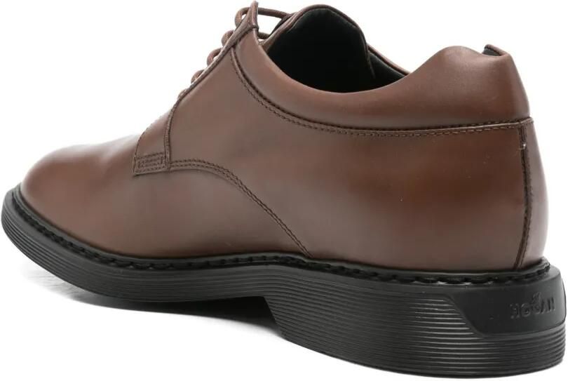Hogan Derby schoenen met logo-reliëf Bruin - Foto 2