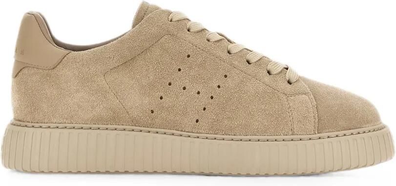 Hogan Geperforeerde sneakers Beige