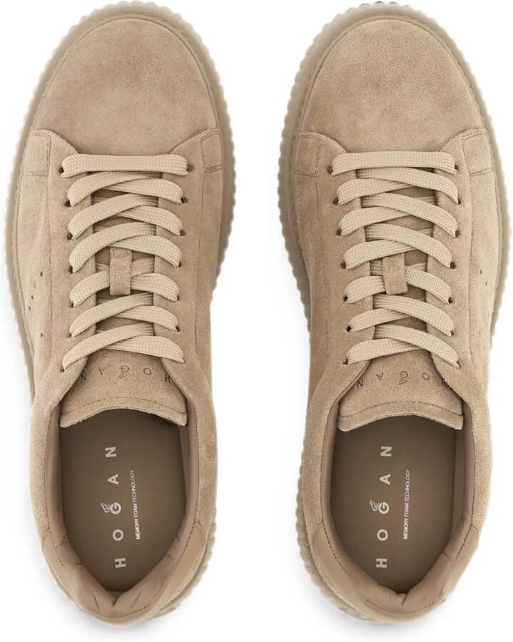 Hogan Geperforeerde sneakers Beige - Foto 2