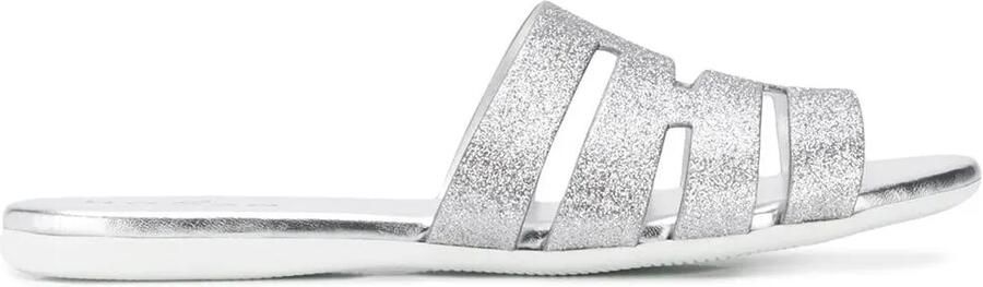 Hogan Glitter slippers Zilver