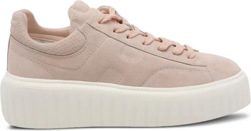 Hogan H-Stripes sneakers met plateauzool Roze