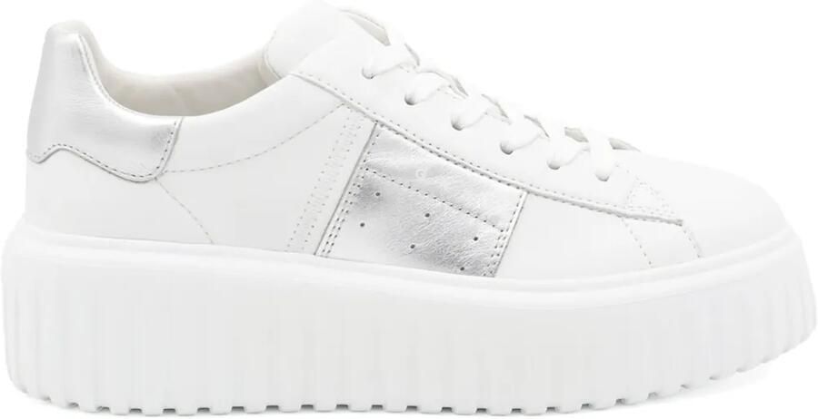 Hogan H-Stripes sneakers met plateauzool Wit