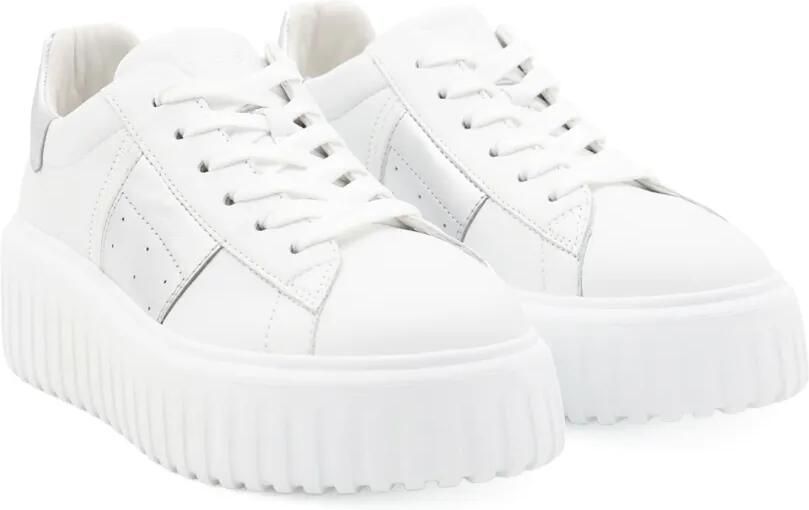 Hogan H-Stripes sneakers met plateauzool Wit - Foto 4