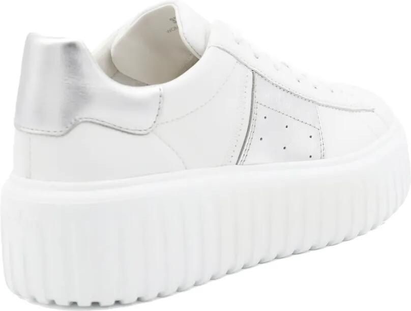 Hogan H-Stripes sneakers met plateauzool Wit - Foto 3