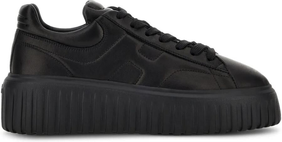 Hogan H-Stripes sneakers met plateauzool Zwart