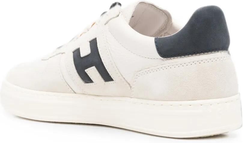 Hogan H-TV sneakers met logo-patch en vlakken Beige - Foto 2