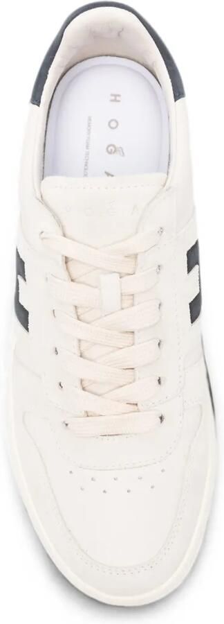 Hogan H-TV sneakers met logo-patch en vlakken Beige - Foto 4