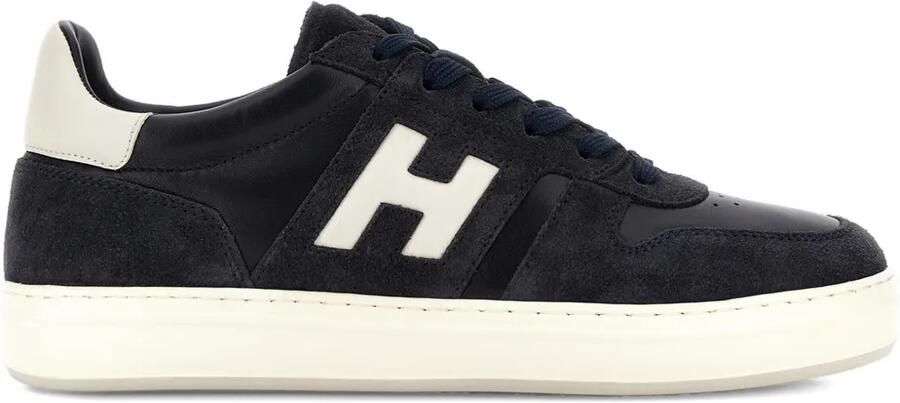 Hogan H-TV suède sneakers met logo Blauw