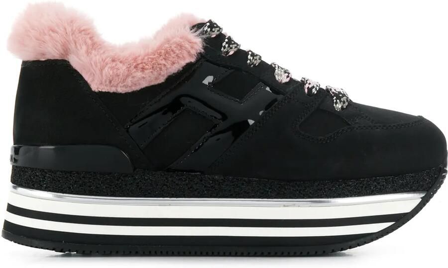 Hogan H22 sneakers met plateauzool Zwart