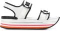 Hogan H222 sandalen met plateauzool Wit - Wit