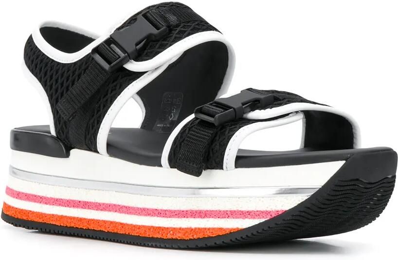 Hogan H222 sandalen met plateauzool Zwart - Foto 3