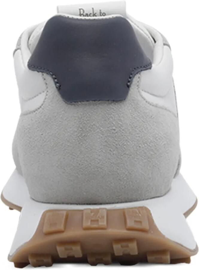 Hogan H601 leren sneakers met logo-patch Grijs - Foto 2