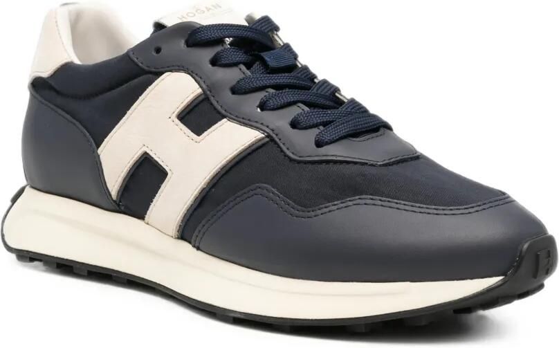 Hogan H601 sneakers met vlakken en logo-patch Blauw - Foto 2