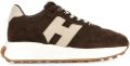 Hogan H641 sneakers met logopatch Bruin - Bruin