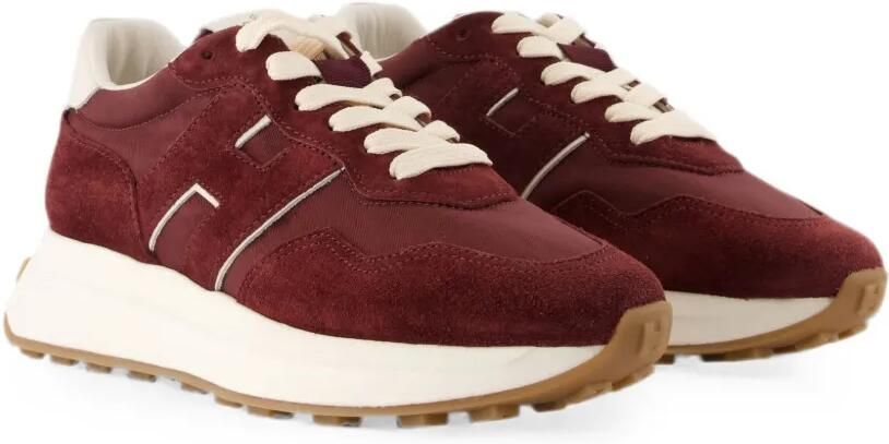 Hogan H641 sneakers met logopatch Rood - Foto 2