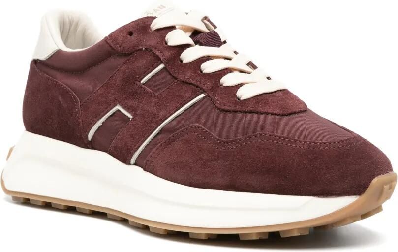 Hogan H641 sneakers met suède vlakken Rood - Foto 3