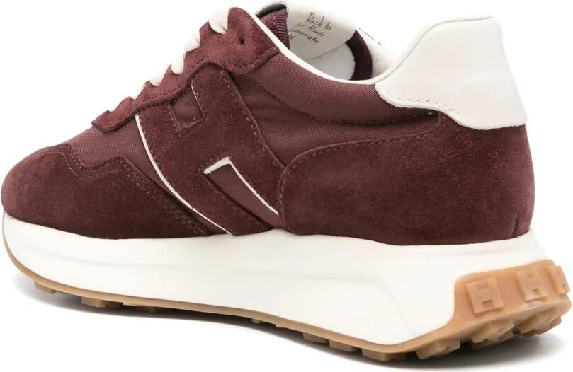 Hogan H641 sneakers met suède vlakken Rood - Foto 2