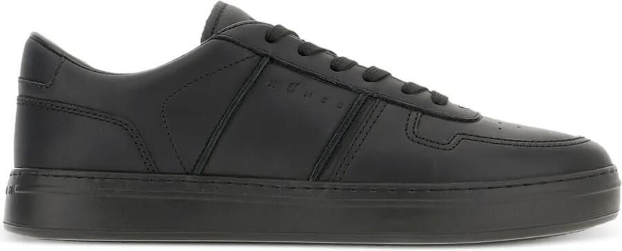 Hogan H668 leren sneakers Zwart