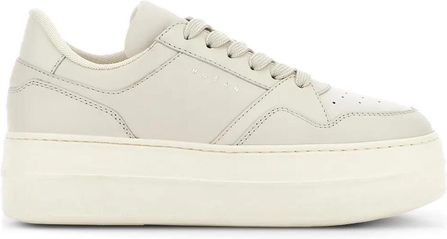 Hogan H670 sneakers met plateauzool Beige