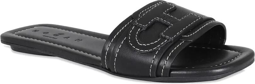 Hogan H685 sandalen met contrasterend stiksel en logo Zwart - Foto 2
