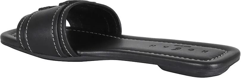 Hogan H685 sandalen met contrasterend stiksel en logo Zwart - Foto 3