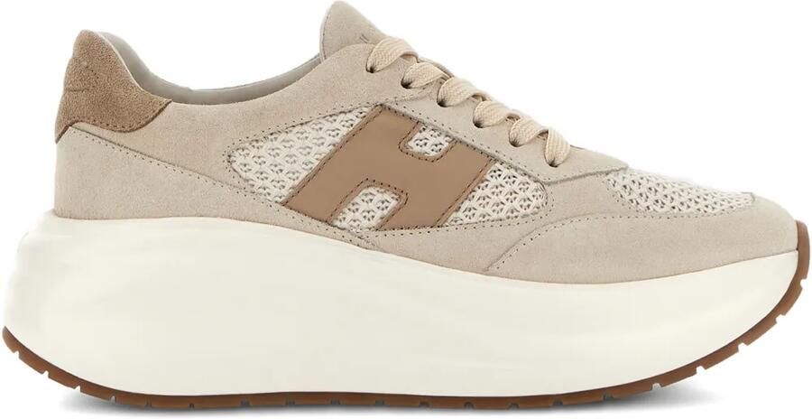 Hogan H696 leren chunky Runner sneakers Beige