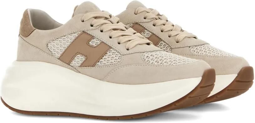Hogan H696 leren chunky Runner sneakers Beige - Foto 4