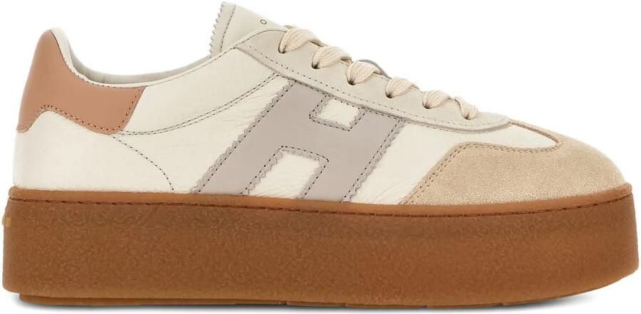 Hogan H698 leren sneakers Beige