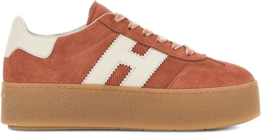 Hogan H698 sneakers met plateauzool Oranje