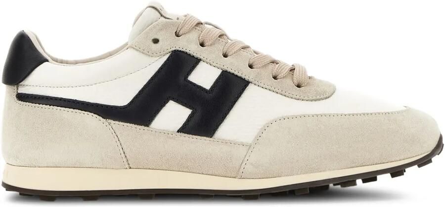 Hogan H699 sneakers met logopatch Beige