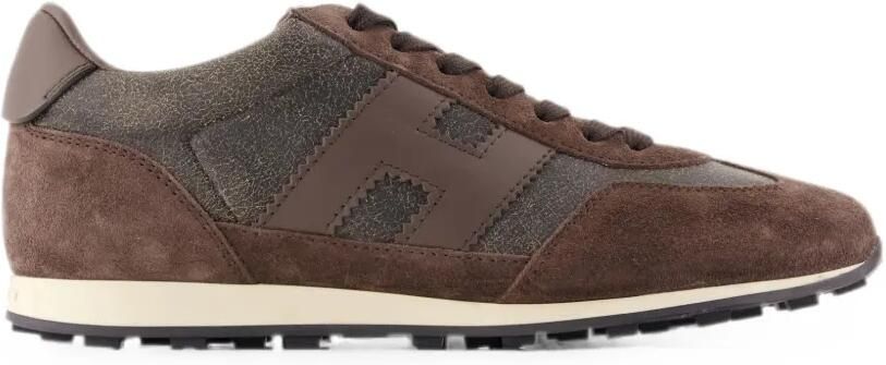 Hogan H699 sneakers met vlakken Bruin