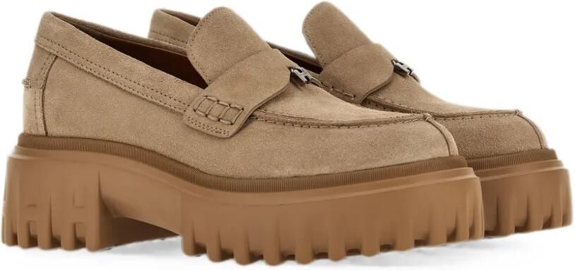 Hogan H700 loafers met chunky zool Beige - Foto 4