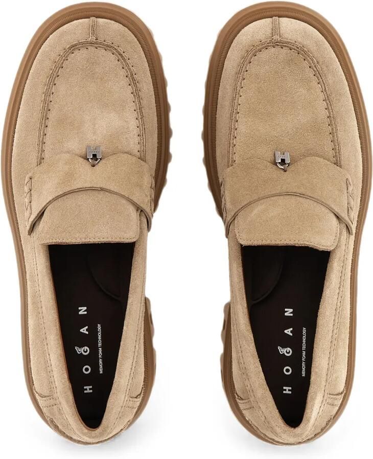 Hogan H700 loafers met chunky zool Beige - Foto 2