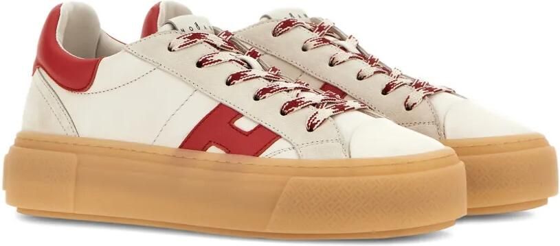 Hogan H705 'h' sneakers met plateauzool Beige - Foto 5