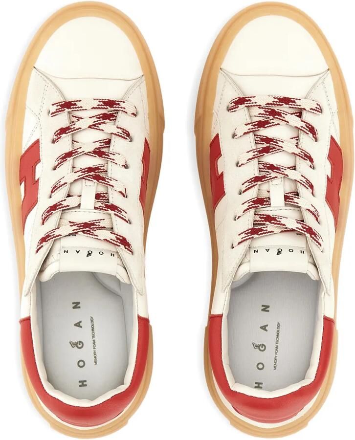 Hogan H705 'h' sneakers met plateauzool Beige - Foto 2